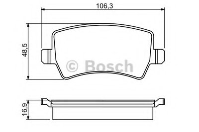 Комплект тормозных колодок, дисковый тормоз BOSCH купить