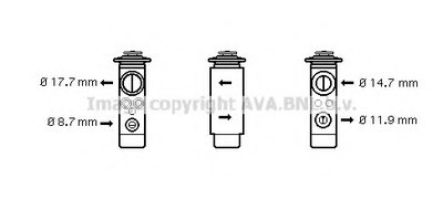 Расширительный клапан, кондиционер AVA QUALITY COOLING купить