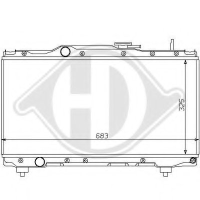 Радиатор, охлаждение двигателя DIEDERICHS купить