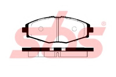 Комплект тормозных колодок, дисковый тормоз sbs купить