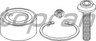 Комплект подшипника ступицы колеса TOPRAN купить
