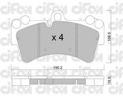 Комплект тормозных колодок, дисковый тормоз CIFAM купить