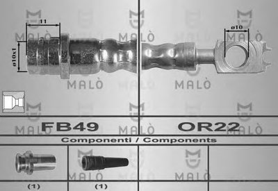 Тормозной шланг MALÒ купить