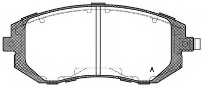 Комплект тормозных колодок, дисковый тормоз ADVANCE OPEN PARTS купить