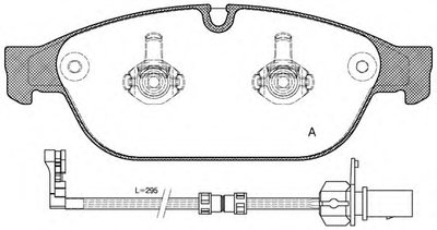 Комплект тормозных колодок, дисковый тормоз ADVANCE OPEN PARTS купить