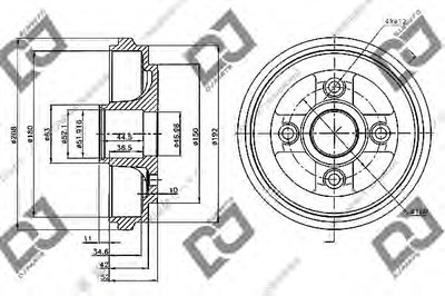 Тормозной барабан DJ PARTS купить