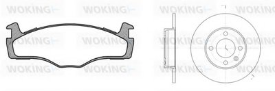 Комплект тормозов, дисковый тормозной механизм WOKING купить