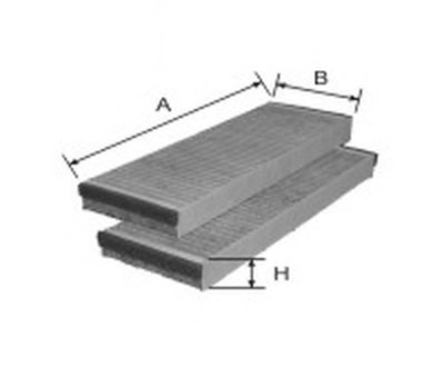 Фильтр, воздух во внутренном пространстве Cabin filter (Charcoal) for AUDI GOODWILL купить