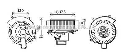 Электродвигатель, вентиляция салона AVA QUALITY COOLING купить