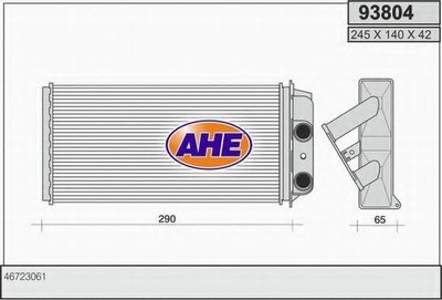 Теплообменник, отопление салона AHE купить