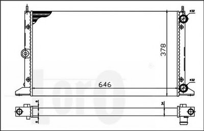 Радиатор, охлаждение двигателя LORO купить