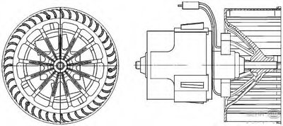 Вентиляция салона BEHR HELLA SERVICE HELLA купить