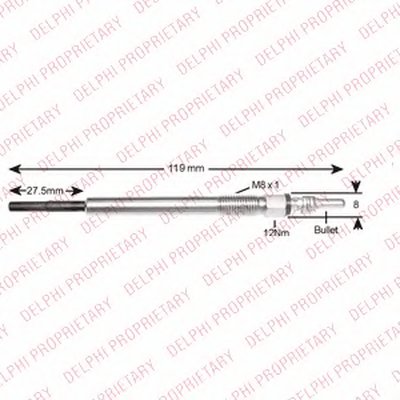 Свеча накаливания DELPHI купить