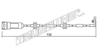 Сигнализатор, износ тормозных колодок TRUSTING купить
