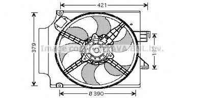 Вентилятор, охлаждение двигателя AVA QUALITY COOLING купить