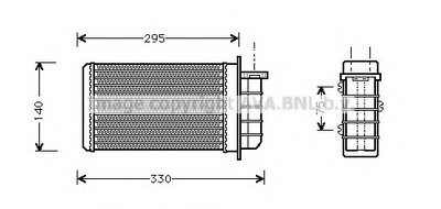 Теплообменник, отопление салона AVA QUALITY COOLING купить