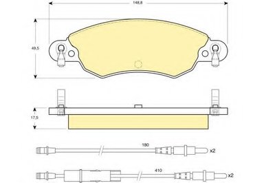 Комплект тормозных колодок, дисковый тормоз GIRLING купить