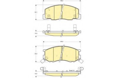 Комплект тормозных колодок, дисковый тормоз GIRLING купить