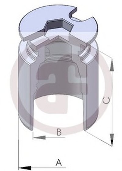 Поршенек суппорта зад Mondeo III/Kangoo 4x4 38x51mm