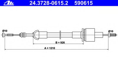 Тросик сцепления ATE купить