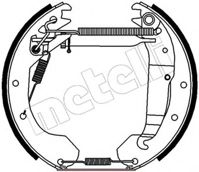 Комплект тормозных колодок Kit premounted METELLI купить