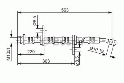 Тормозной шланг BOSCH купить