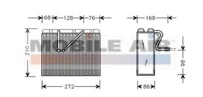 Испаритель, кондиционер VAN WEZEL купить