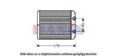 Теплообменник, отопление салона AKS DASIS купить