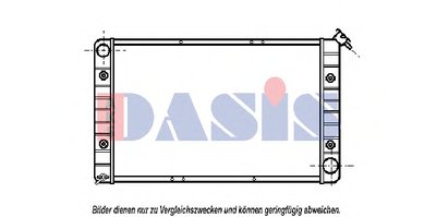 Радиатор, охлаждение двигателя AKS DASIS купить