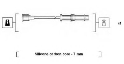Комплект проводов зажигания MAGNETI MARELLI купить