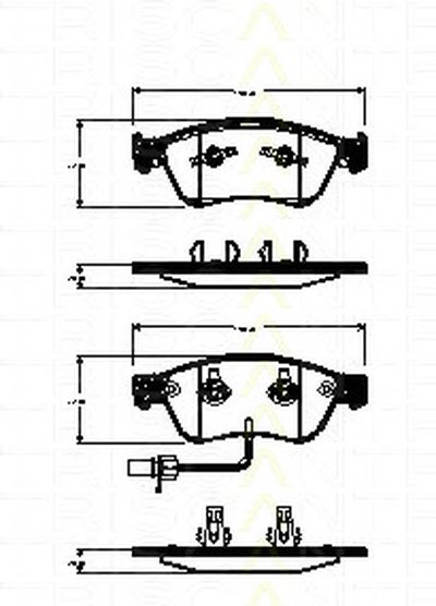 Комплект тормозных колодок, дисковый тормоз TRISCAN купить