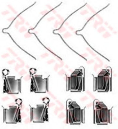 Комплектующие, колодки дискового тормоза TRW купить