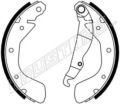 Комплект тормозных колодок REPARATION KIT TRUSTING купить