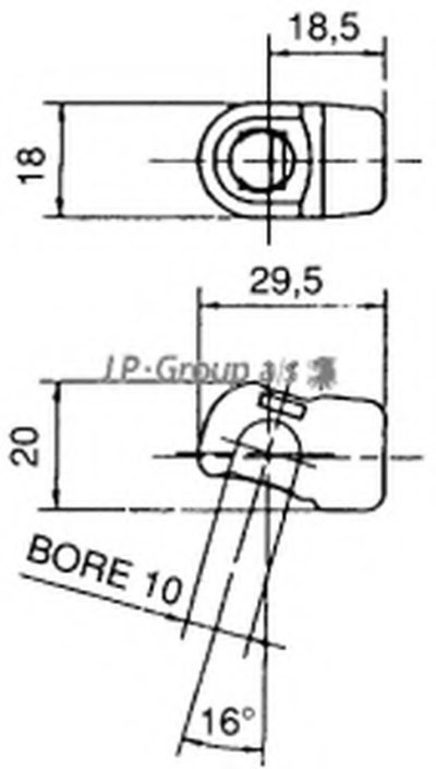 Газовая пружина, крышка багажник QH JP GROUP купить