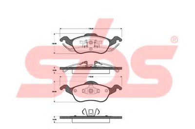 Комплект тормозных колодок, дисковый тормоз sbs купить