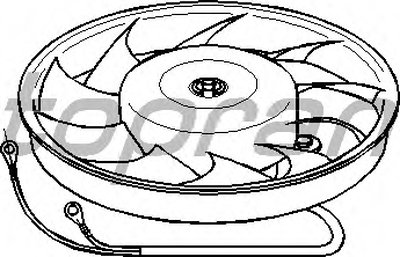 Вентилятор, охлаждение двигателя TOPRAN купить