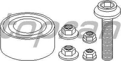 Комплект подшипника ступицы колеса TOPRAN купить