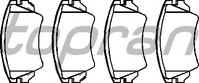 Комплект тормозных колодок, дисковый тормоз TOPRAN купить