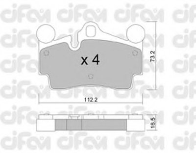 Комплект тормозных колодок, дисковый тормоз CIFAM купить