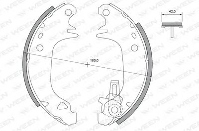 Комплект тормозных колодок WEEN купить