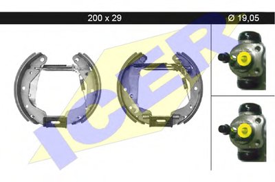 Комплект тормозных колодок ICER купить