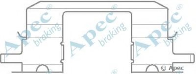 Комплектующие, тормозные колодки APEC braking купить