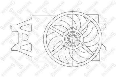Вентилятор, охлаждение двигателя STELLOX купить