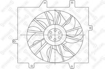 Вентилятор, охлаждение двигателя STELLOX купить