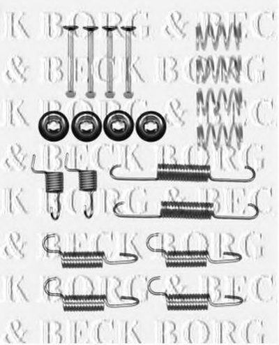 Комплектующие, колодки дискового тормоза BORG & BECK купить