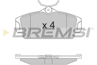 Колодки тормозные передние Nissan Almera 00-/Primera 91-02 (
