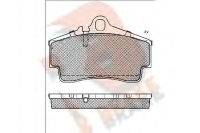 Комплект тормозных колодок, дисковый тормоз R BRAKE купить