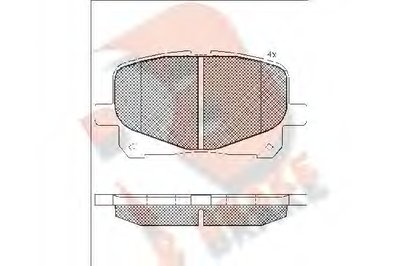 Комплект тормозных колодок, дисковый тормоз R BRAKE купить