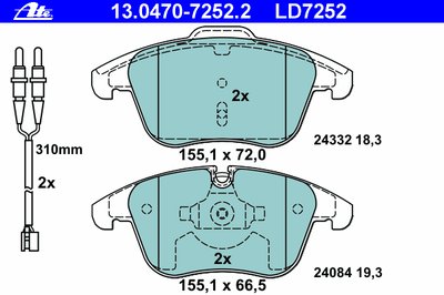 Колодки тормозные дисковые LD7