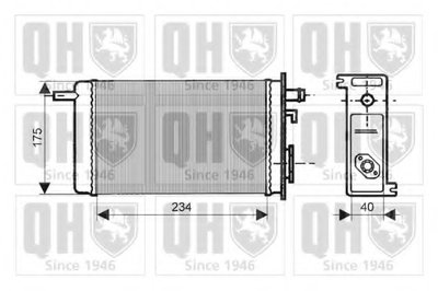 Теплообменник, отопление салона QUINTON HAZELL купить